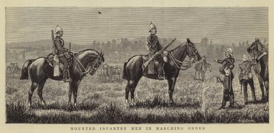 Mounted Infantry Men in Marching Order by Henry Payne